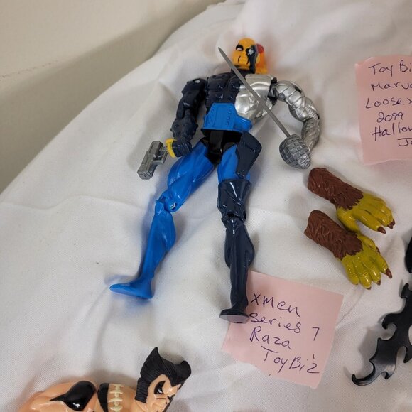 X-Men Figure Lot of 8 Wolverine Juggernaut Wonderman Archangel vintage - Picture 2 of 16